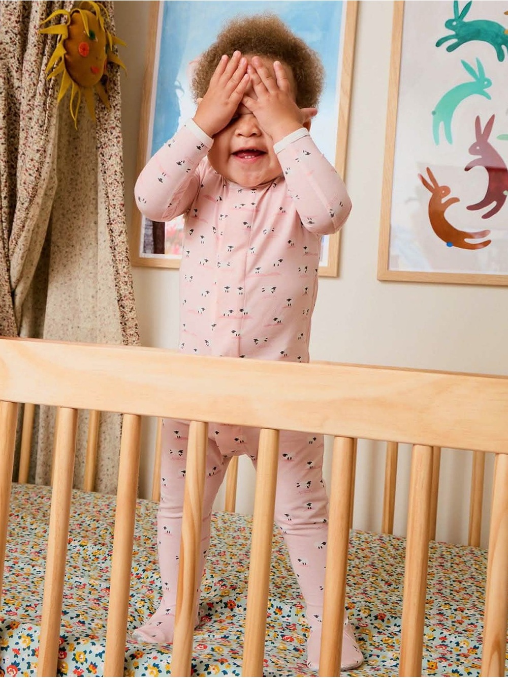 Magnetic Me Pink Sheep Sleeper- Size 12-18 mos